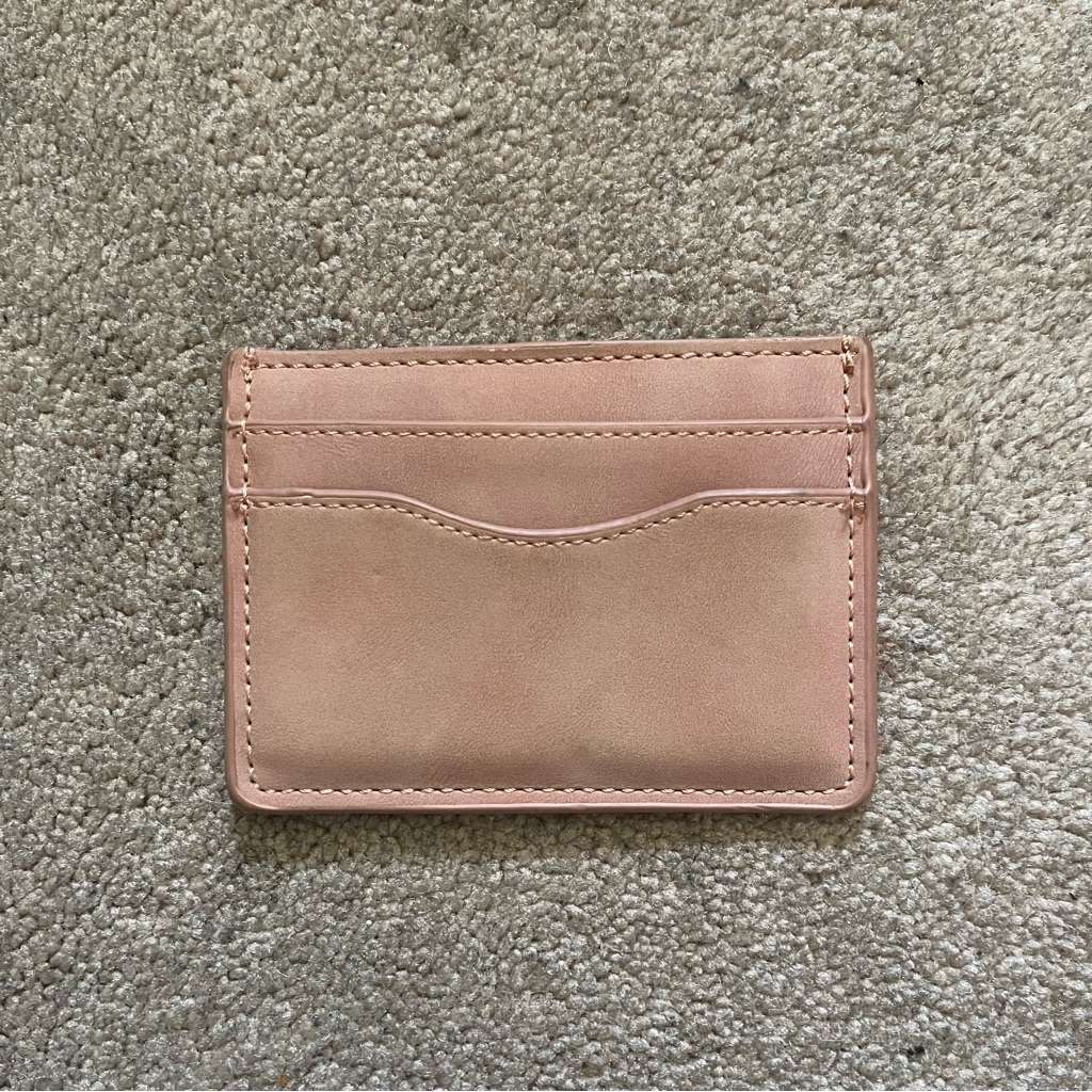 Universal Thread Beige Soft Leather Card Holder Wallet